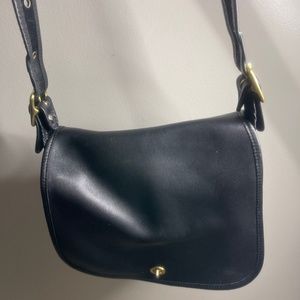 Authentic Coach vintage black leather purse